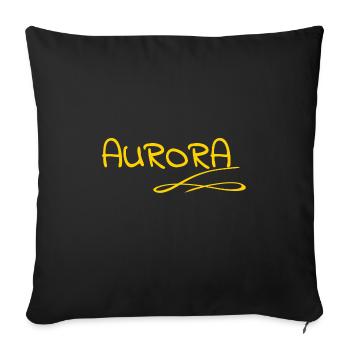 Gift for Aurora - Sofa pillowcase 17,3'' x 17,3'' (45 x 45 cm) - black - Front