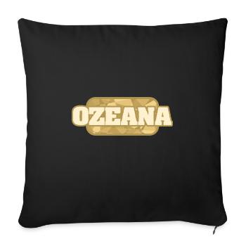 Oceana as health - Sofa pillowcase 17,3'' x 17,3'' (45 x 45 cm) - black - Front
