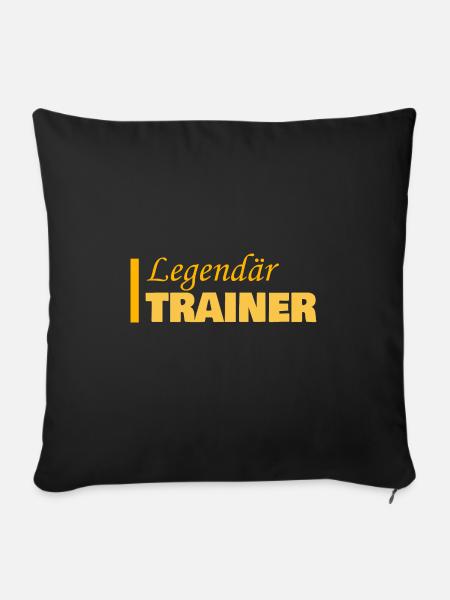 Beruf Trainer - Sofakissenbezug 45 x 45 cm - Schwarz