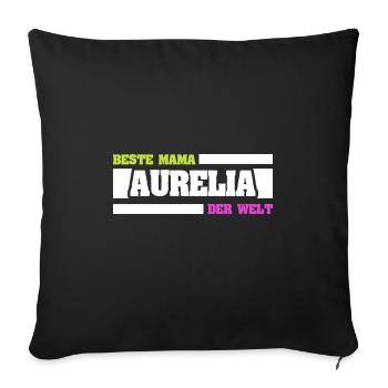Mother Aurelia - Sofa pillowcase 17,3'' x 17,3'' (45 x 45 cm) - black - Front