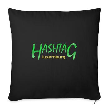 Luxembourg - Sofa pillowcase 17,3'' x 17,3'' (45 x 45 cm) - black - Front