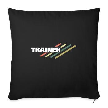 Workplace Trainer - Sofa pillowcase 17,3'' x 17,3'' (45 x 45 cm) - black - Front