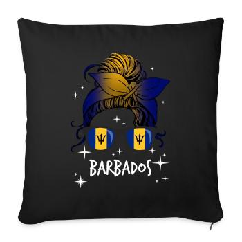 Barbados - Sofa pillowcase 17,3'' x 17,3'' (45 x 45 cm) - black - Front