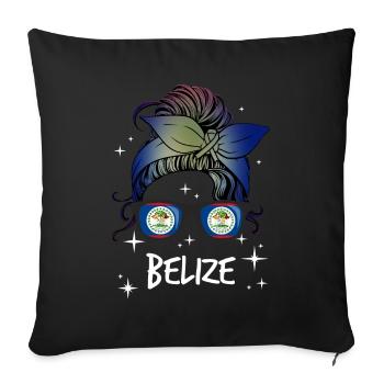 Belize - Sofa pillowcase 17,3'' x 17,3'' (45 x 45 cm) - black - Front