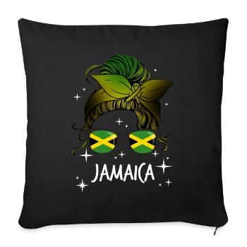 Jamaïque - Housse de coussin décorative 45 x 45 cm - noir - Devant