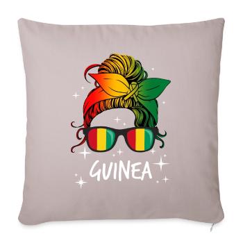 Guinée - Housse de coussin décorative 45 x 45 cm - taupe clair - Devant
