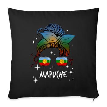 Mapuche - Sofakissenbezug 45 x 45 cm - Schwarz - Vorne
