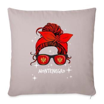 Montenegro - Sofa pillowcase 17,3'' x 17,3'' (45 x 45 cm) - light taupe - Front