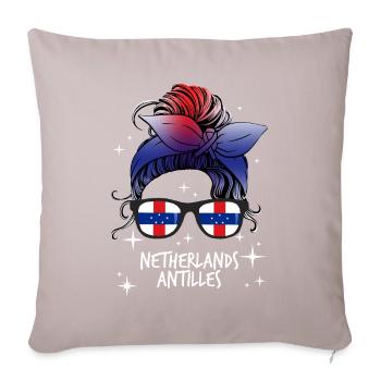 Netherlands Antilles - Sofa pillowcase 17,3'' x 17,3'' (45 x 45 cm) - light taupe - Front