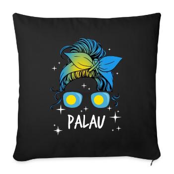 Palau - Housse de coussin décorative 45 x 45 cm - noir - Devant