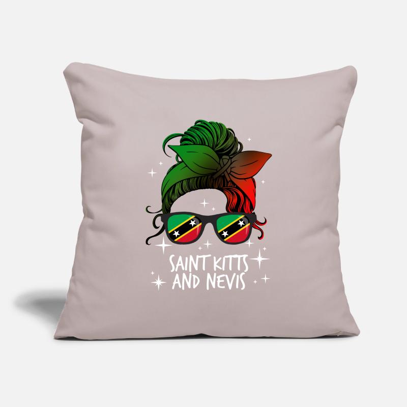 Saint Kitts et Nevis Housse de coussin décorative 45 x 45 cm