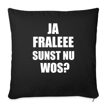 Oui, bien sûr, en Bavarois idée cadeau - Housse de coussin décorative 45 x 45 cm - noir - Devant