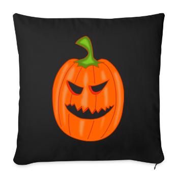 Pumpkin for Halloween - Sofa pillowcase 17,3'' x 17,3'' (45 x 45 cm) - black - Front