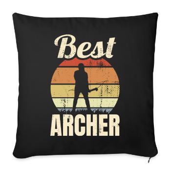 Best Archer - Sofakissenbezug 45 x 45 cm - Schwarz - Vorne