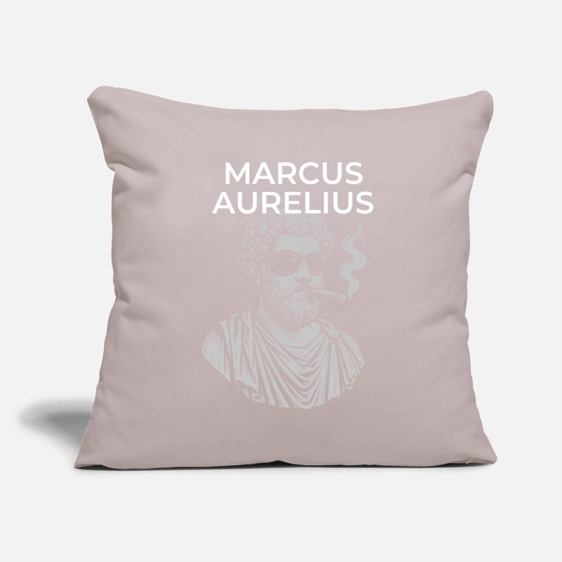 Marcus Aurelius Classical Philosopher Portrait  Sofa pillowcase 17,3'' x 17,3'' (45 x 45 cm)