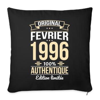 30th Anniversary - Original - February 1996 - Sofa pillowcase 17,3'' x 17,3'' (45 x 45 cm) - black - Front