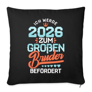 I Will 2026 Big Brother Pregnancy Baby - Sofa pillowcase 17,3'' x 17,3'' (45 x 45 cm) - black - Front
