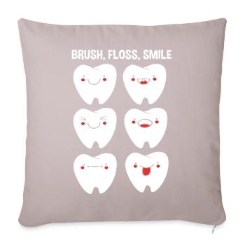 Receptionist Dentist - Sofa pillowcase 17,3'' x 17,3'' (45 x 45 cm) - light taupe - Front