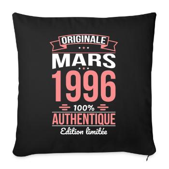 30th Anniversary - Original - March 1996 - Sofa pillowcase 17,3'' x 17,3'' (45 x 45 cm) - black - Front