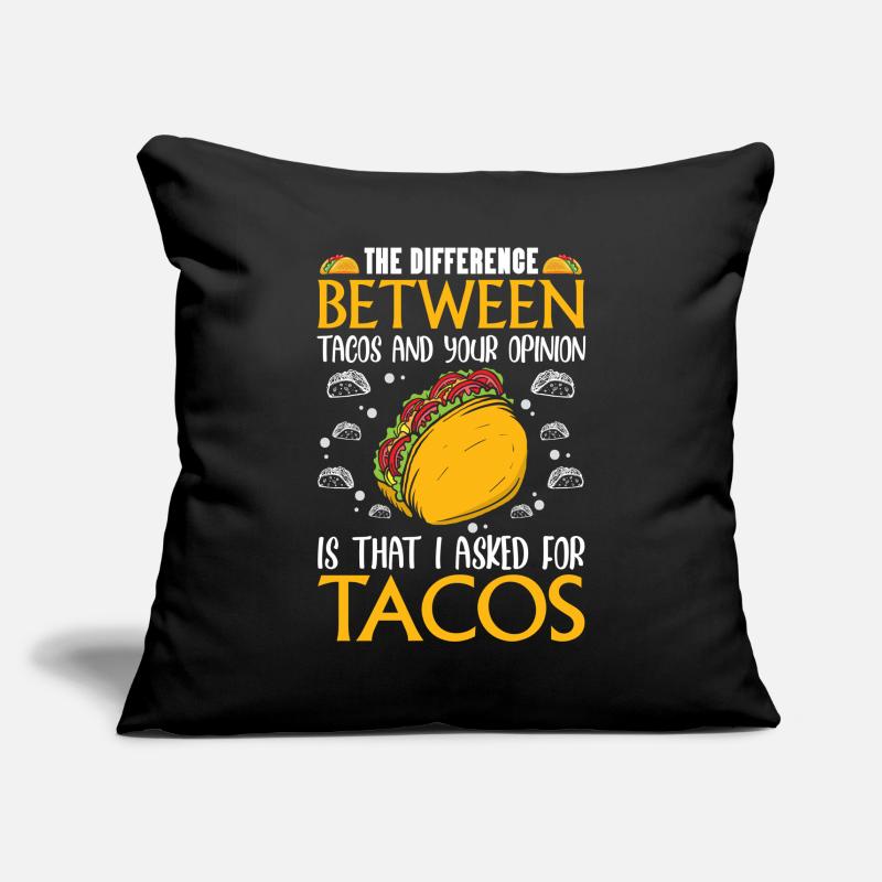 The Difference between tacos Sofakissenbezug 45 x 45 cm