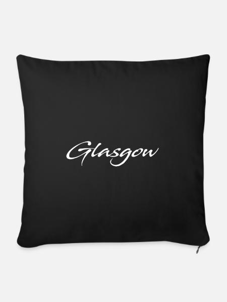 Glasgow - Sofakissenbezug 45 x 45 cm - Schwarz