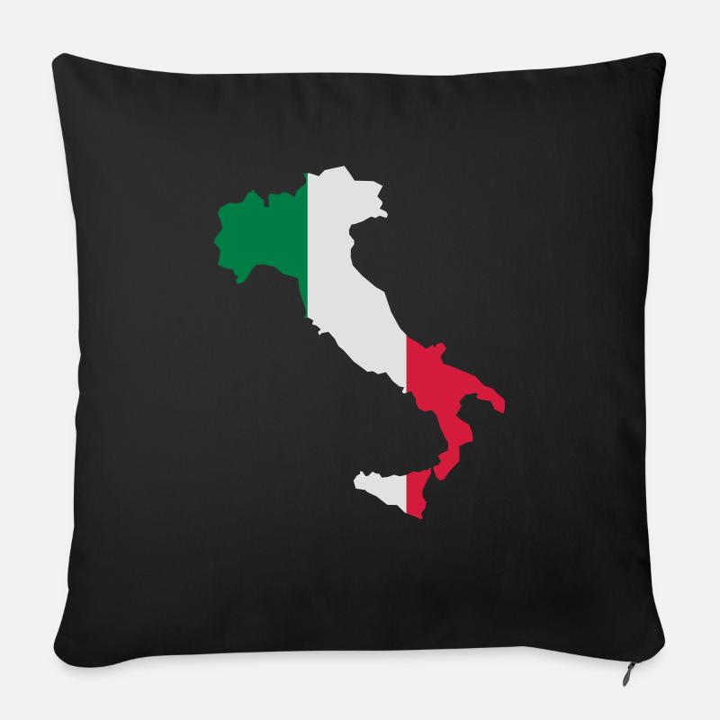 Italien - Sofakissenbezug 45 x 45 cm - Schwarz