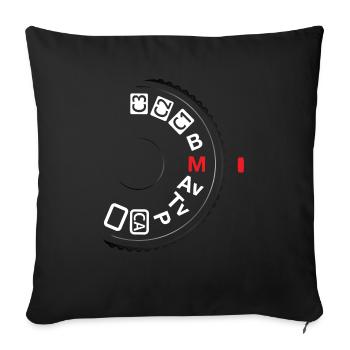 Shoot manual - Mediarena.com - Sofa pillowcase 17,3'' x 17,3'' (45 x 45 cm) - black - Front