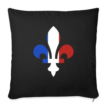 lys bbr - Housse de coussin décorative 45 x 45 cm - noir - Devant