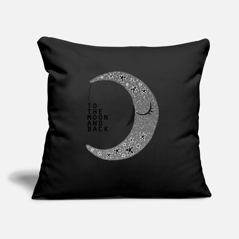 Moon | moon glitter Sofa pillowcase 17,3'' x 17,3'' (45 x 45 cm)