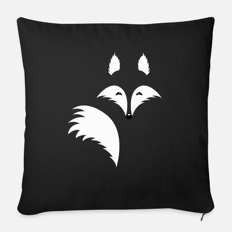 Kleiner Fuchs - Sofakissenbezug 45 x 45 cm - Schwarz