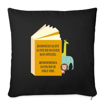 species - Housse de coussin décorative 45 x 45 cm - noir - Devant