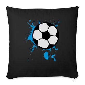 Football Football 3c - Housse de coussin décorative 45 x 45 cm - noir - Devant