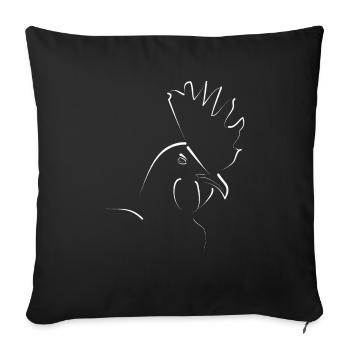 Cock - Housse de coussin décorative 45 x 45 cm - noir - Devant