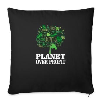 Climat Changement climatique Environnement Grève Climat - Housse de coussin décorative 45 x 45 cm - noir - Devant