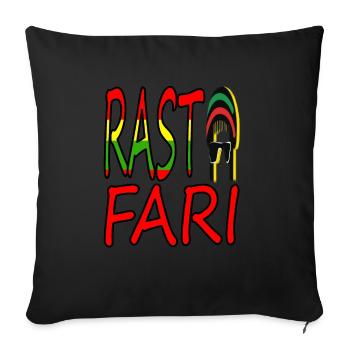 Reggae Rastafari Rasta Musiciens Idées cadeaux - Housse de coussin décorative 45 x 45 cm - noir - Devant