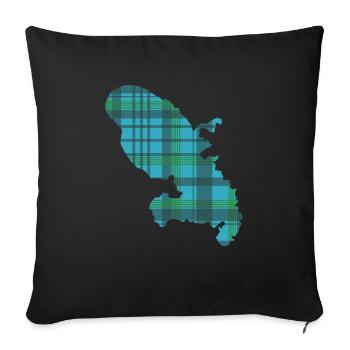 Martinique - Sofa pillowcase 17,3'' x 17,3'' (45 x 45 cm) - black - Front
