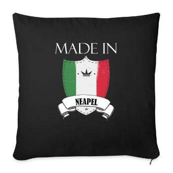 Made in Naples - Sofa pillowcase 17,3'' x 17,3'' (45 x 45 cm) - black - Front