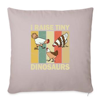 Poulailler poulailler - Housse de coussin décorative 45 x 45 cm - taupe clair - Devant