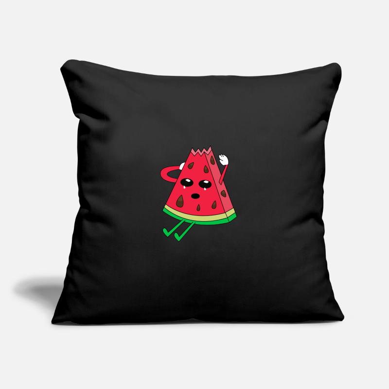 Pastèque Melon melon Housse de coussin décorative 45 x 45 cm