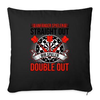 Dart - Housse de coussin décorative 45 x 45 cm - noir - Devant