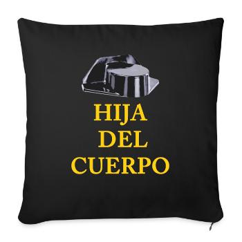 HIJA DEL CUERPO - Housse de coussin décorative 45 x 45 cm - noir - Devant