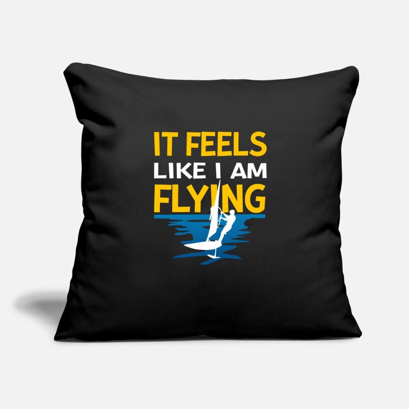 It feels like I'm flying windsurfing Sofa pillowcase 17,3'' x 17,3'' (45 x 45 cm)
