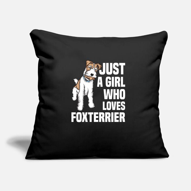 Foxterrier Drahthaar | Foxterrier Sofakissenbezug 45 x 45 cm