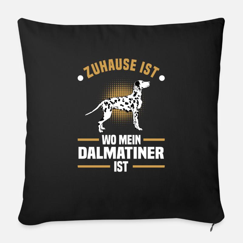 Dalmatiner - Sofakissenbezug 45 x 45 cm - Schwarz