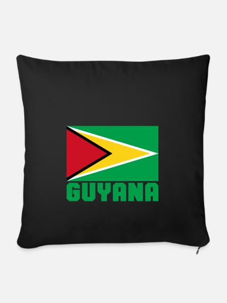 Guyana - Sofakissenbezug 45 x 45 cm - Schwarz