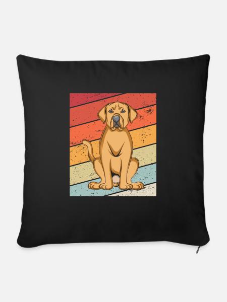 Broholmer - Sofakissenbezug 45 x 45 cm - Schwarz