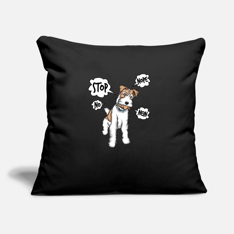 Drahthaar Foxterrier Glatthaar Foxterrier Sofakissenbezug 45 x 45 cm