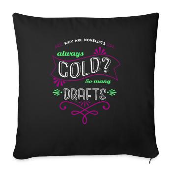 meilleur comptable chemise d’art vert j’adore les livres - Housse de coussin décorative 45 x 45 cm - noir - Devant