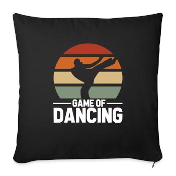Capoeira Game of Dancing Martial Arts Martial Arts - Sofa pillowcase 17,3'' x 17,3'' (45 x 45 cm) - black - Front