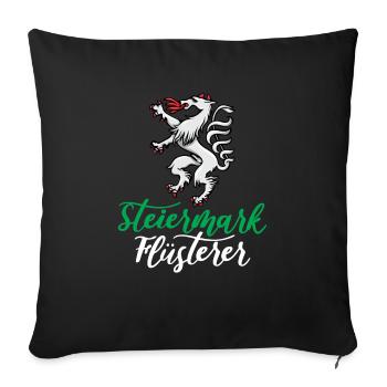 Steirermark Whisperer Steirer Bua Austria - Sofa pillowcase 17,3'' x 17,3'' (45 x 45 cm) - black - Front